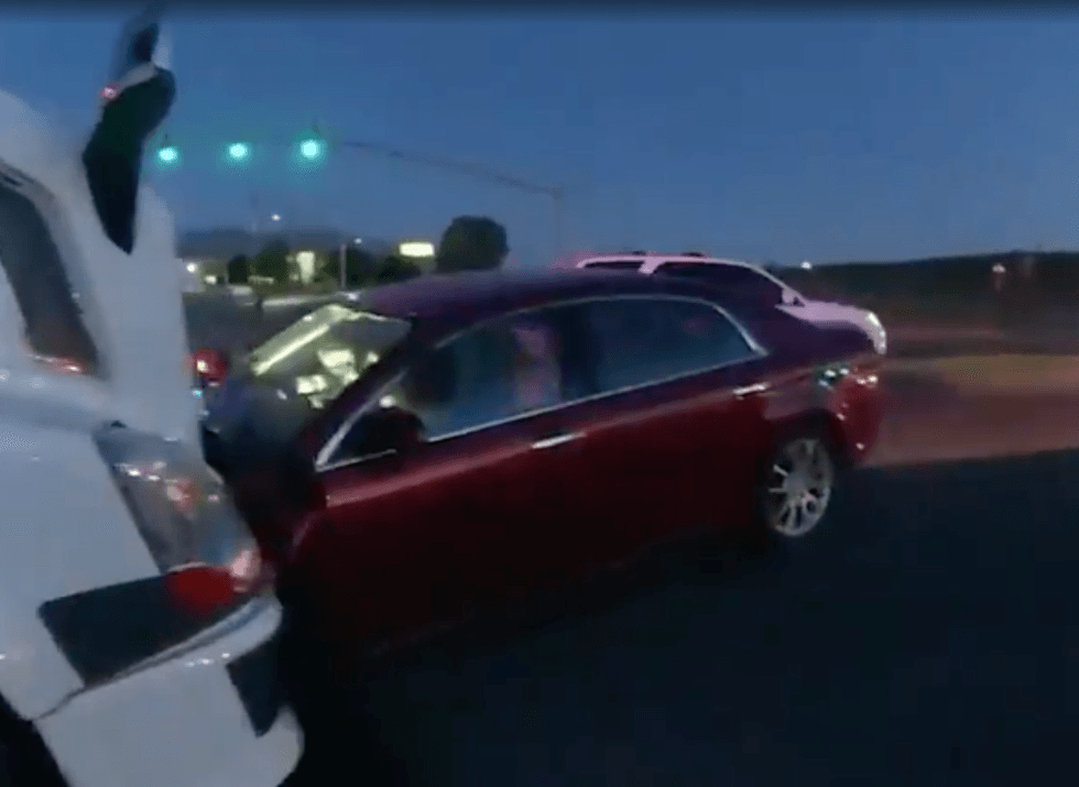 young girls steal car