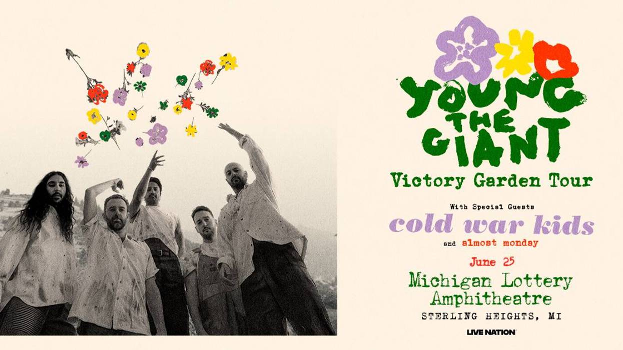 Young the Giant "Victory Garden Tour" with Cold War Kids & almost monday. June 25 at Michigan Lottery Amp.