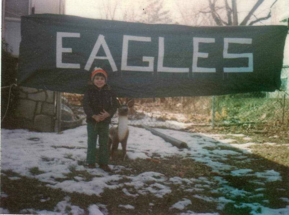 Young Tony Penecale with his family