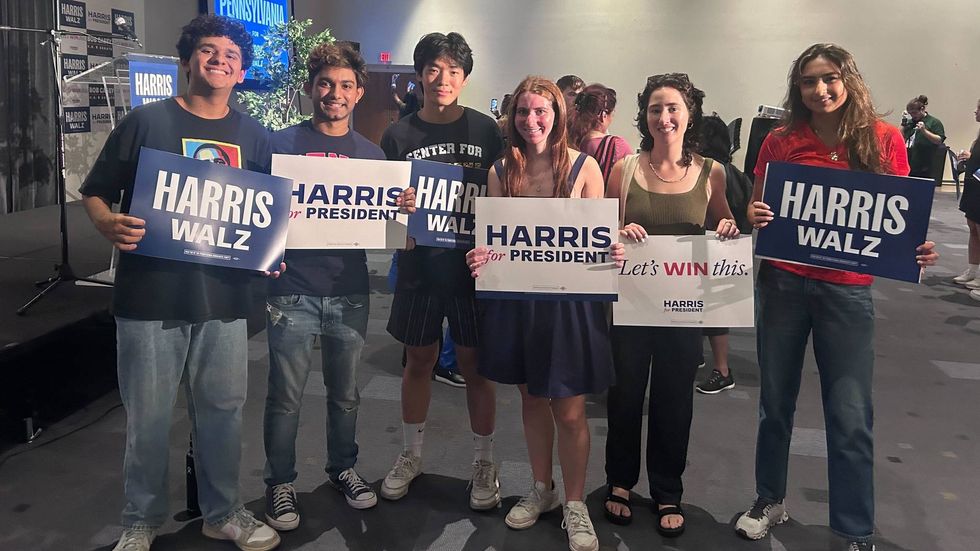 Young voters at Community College of Philadelphia