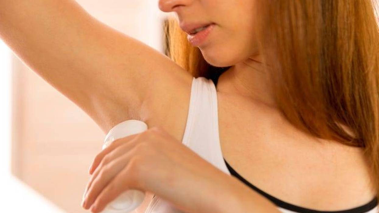Young Woman, Deodorant, Armpit, Bathroom