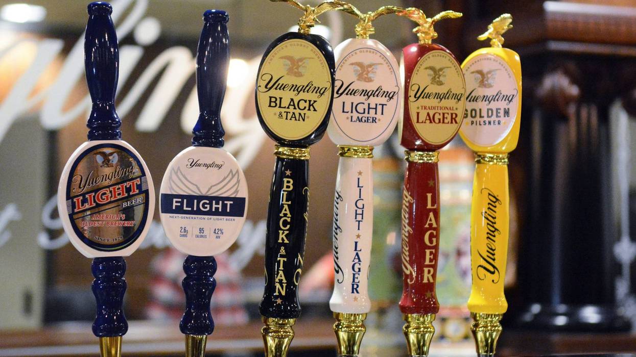 Yuengling beer taps
