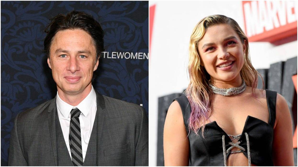 Zach Braff (left) / Florence Pugh (right)