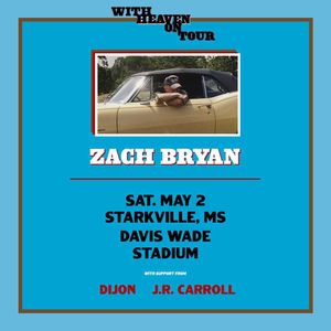 Zach Bryan "With Heaven on Tour" 2026