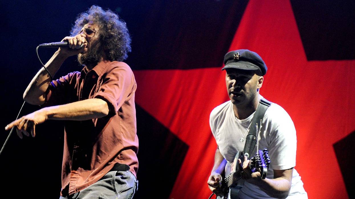 Zack de la Rocha and Tom Morello of Rage Against The Machine