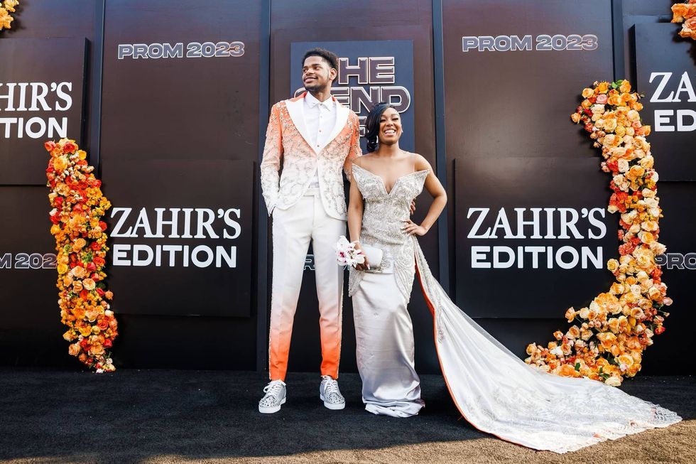Zahir Harris and his prom date