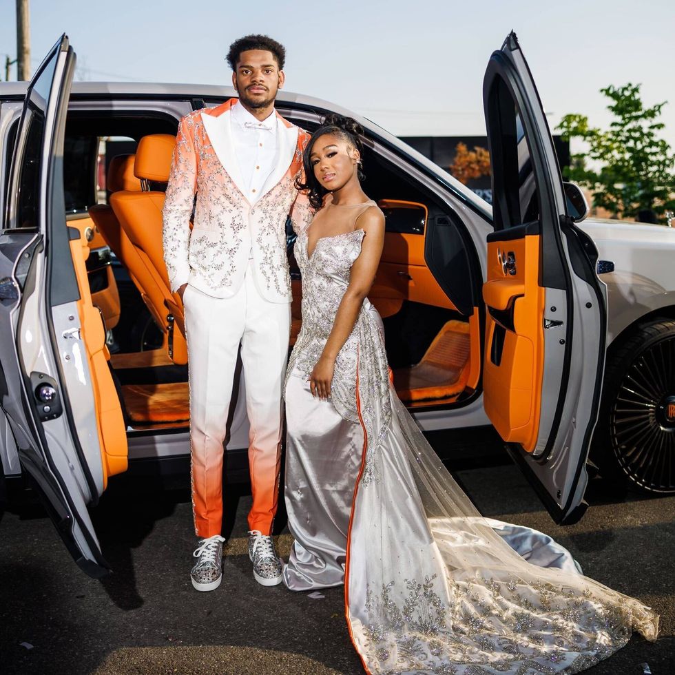 Zahir Harris and his prom date