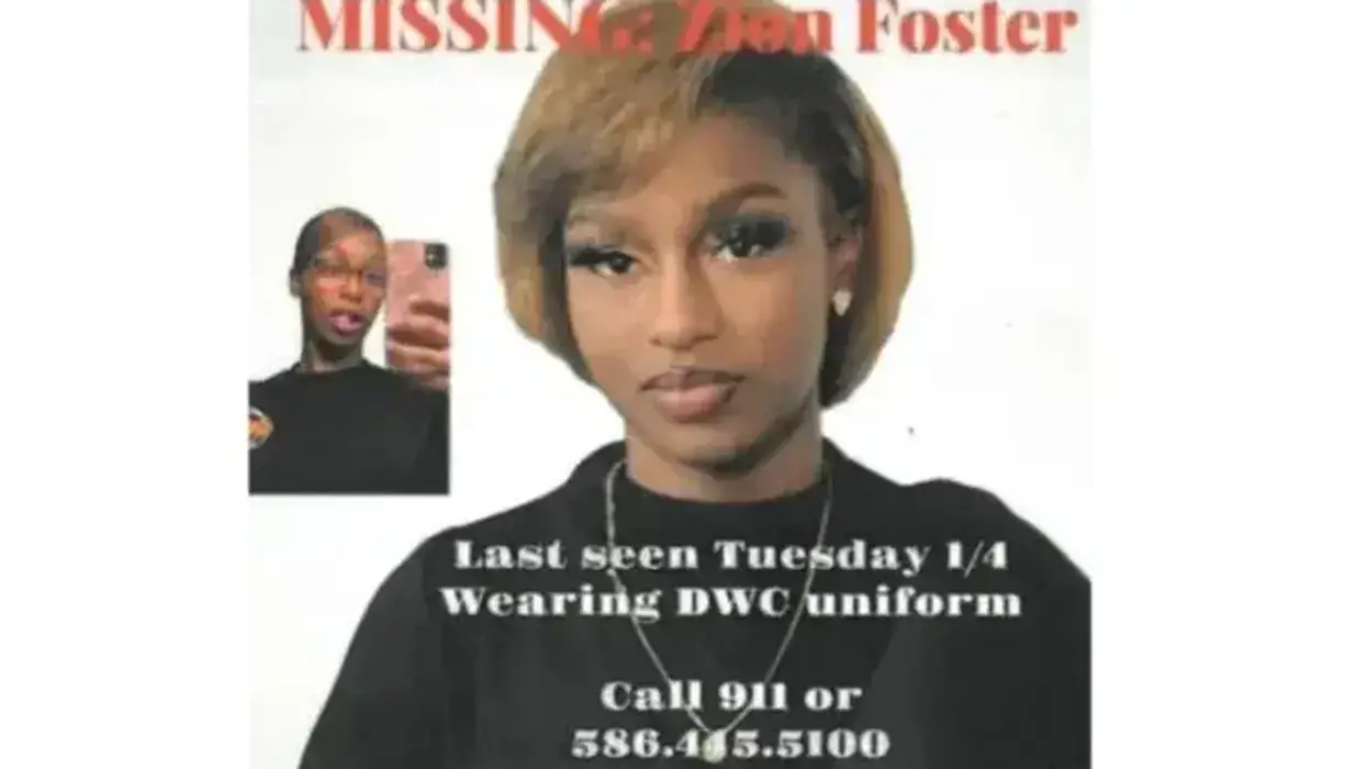 Zion Foster missing poster