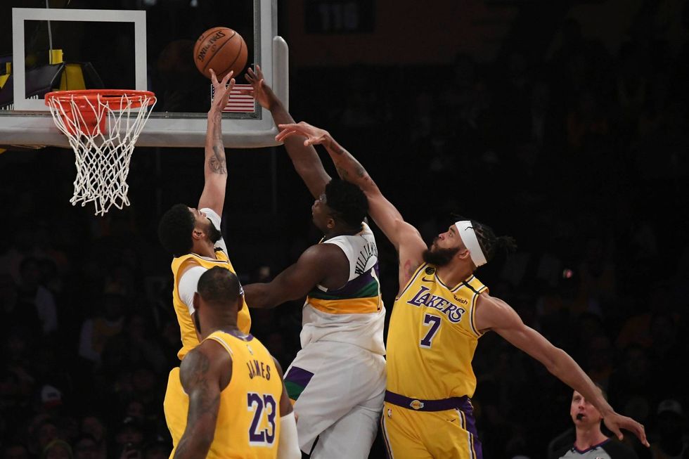 Zion Williamson and Anthony Davis