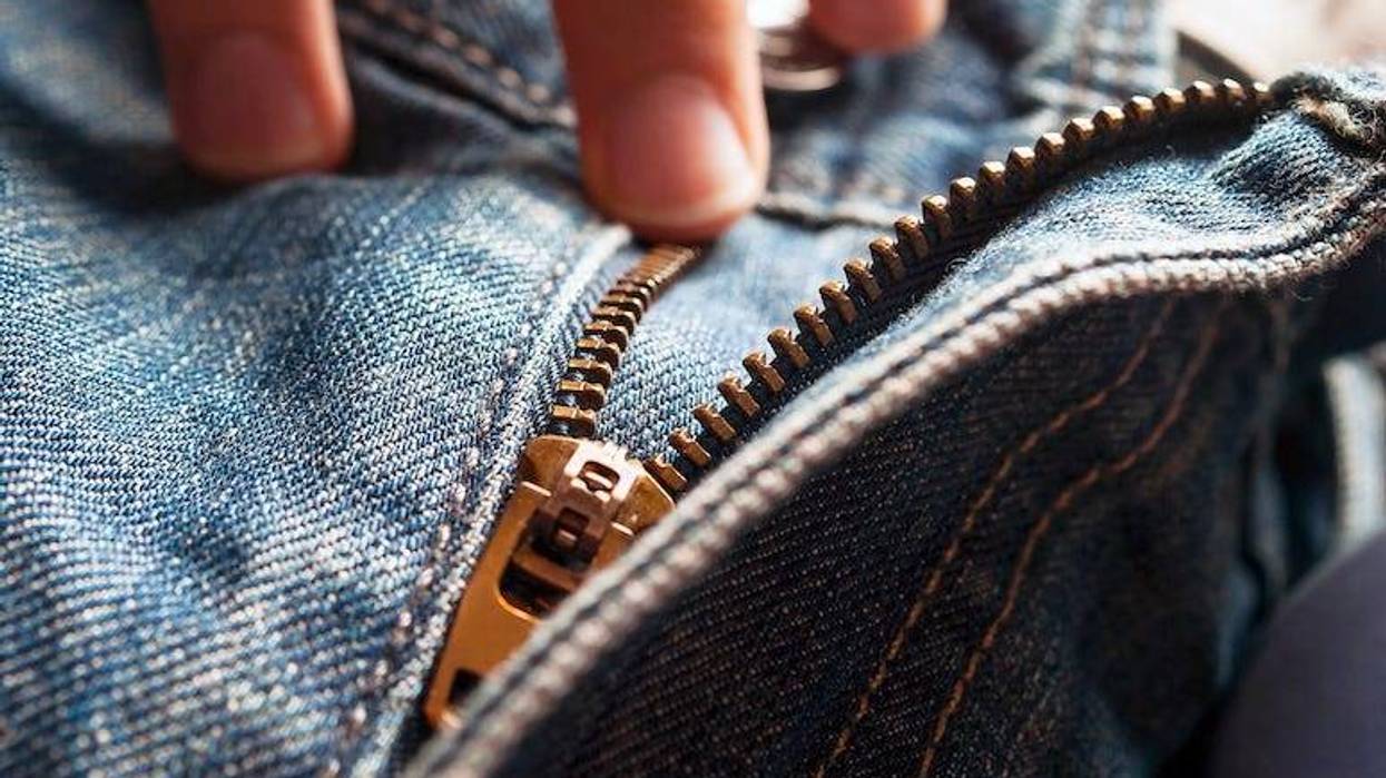 Zipper, Jeans, Fingers, Male