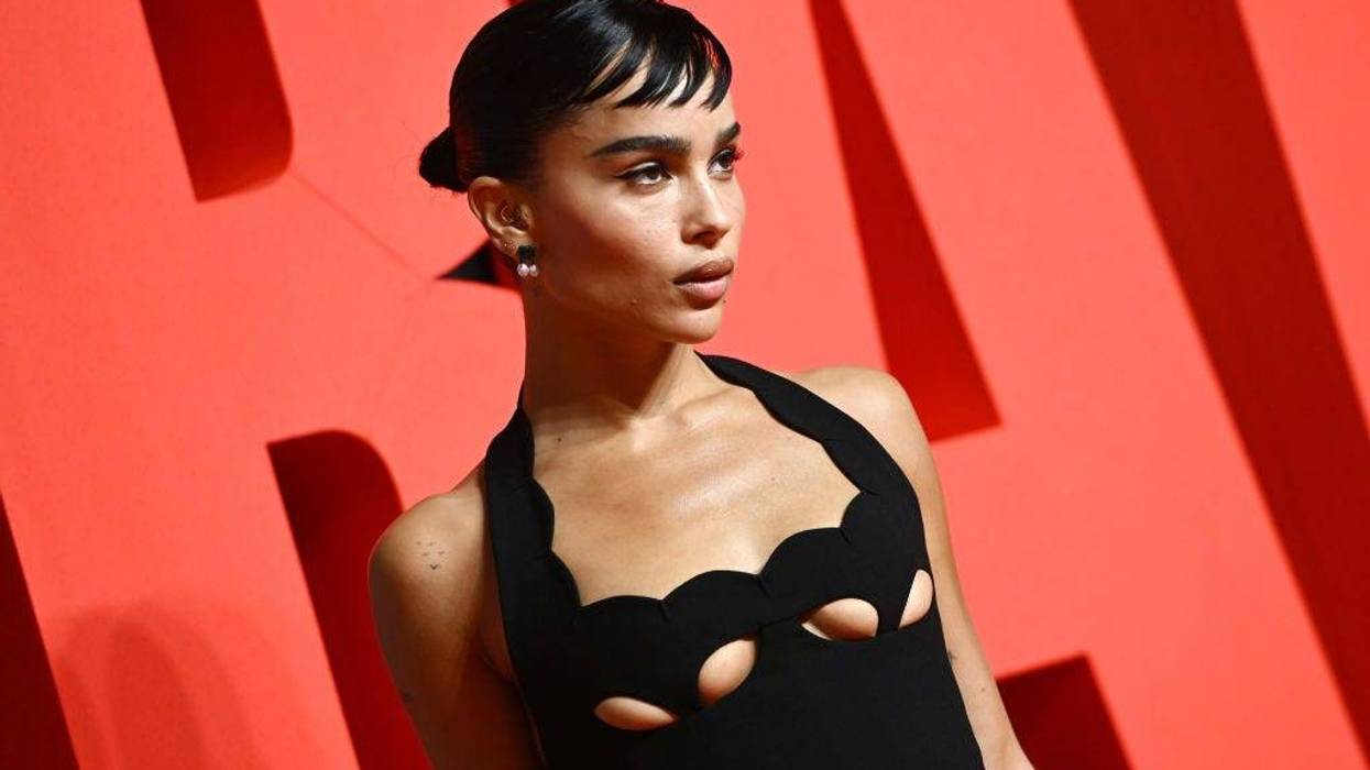 Zoë Kravitz attends "The Batman" special screening, February 23, 2022 in London, England.