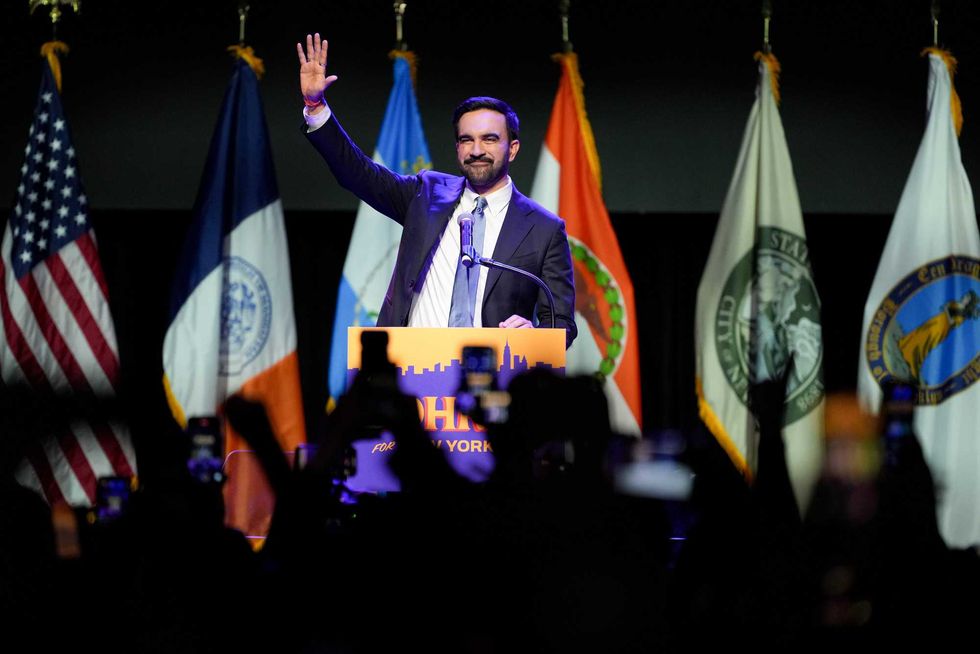 Zohran Mamdani during an election night event in the Brooklyn borough of New York on Nov. 4